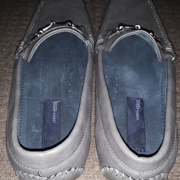 Joseph Abboud gray slip on loafers Size 12 - Picture 3 of 4